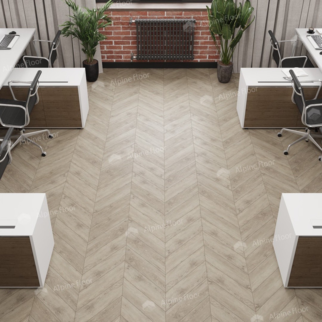 LVT ламинат ALPINE FLOOR CHEVRON ALPINE 43кл Карите ECO 20-11