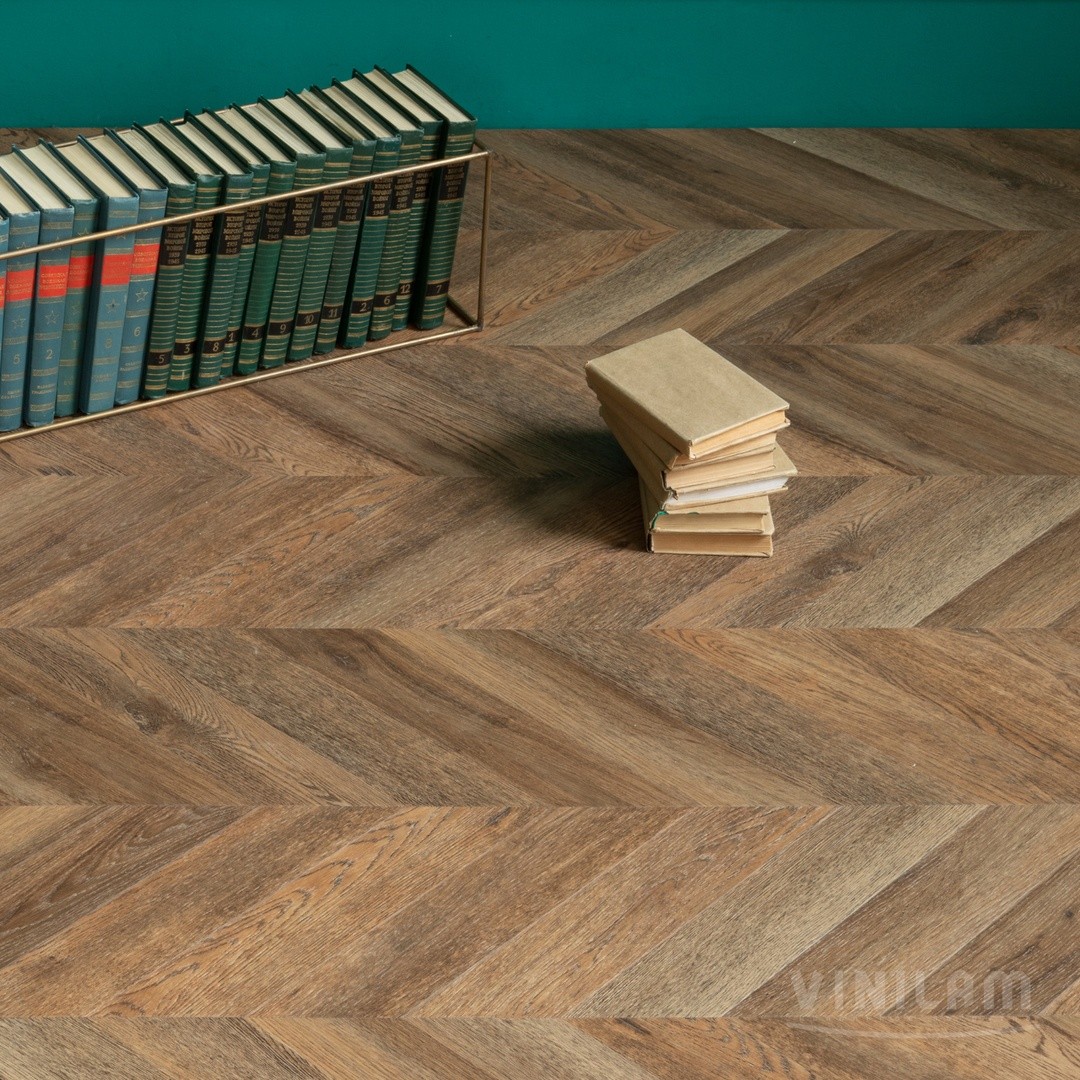 SPC ламинат VINILAM PARQUET CHEVRON 4V 43кл Шеврон Нормандия RI153610CL4