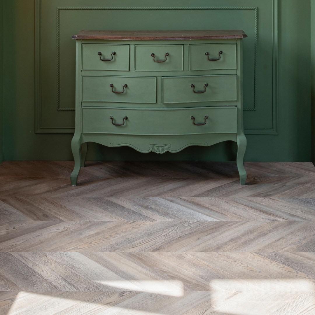 SPC ламинат VINILAM PARQUET CHEVRON 4V 43кл Шеврон Шампань RI153616CL4