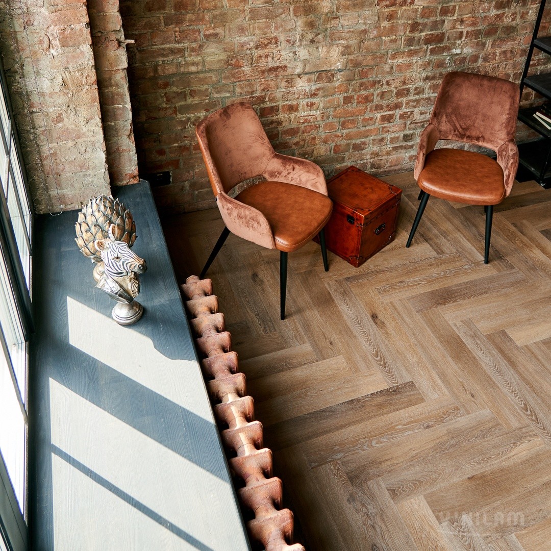 SPC ламинат VINILAM PARQUET HERRINGBONE 4V 43кл Паркет Венецианский IS11199