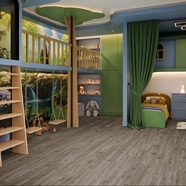 Усовершенствованная кварц-виниловая LVT плитка DAMY FLOOR Family 4V 43кл TCM298-26-LVT Дуб Горный