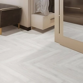 SPC ламинат FloorFactor HERRINGBONE 5 мм WHITE SMOKE OAK (HB.02)