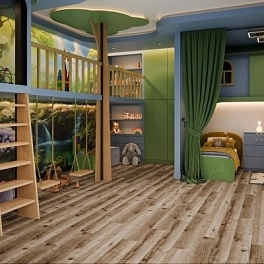 Усовершенствованная кварц-виниловая LVT плитка DAMY FLOOR Family 4V 43кл JC8271-7-LVT Дуб Изысканный